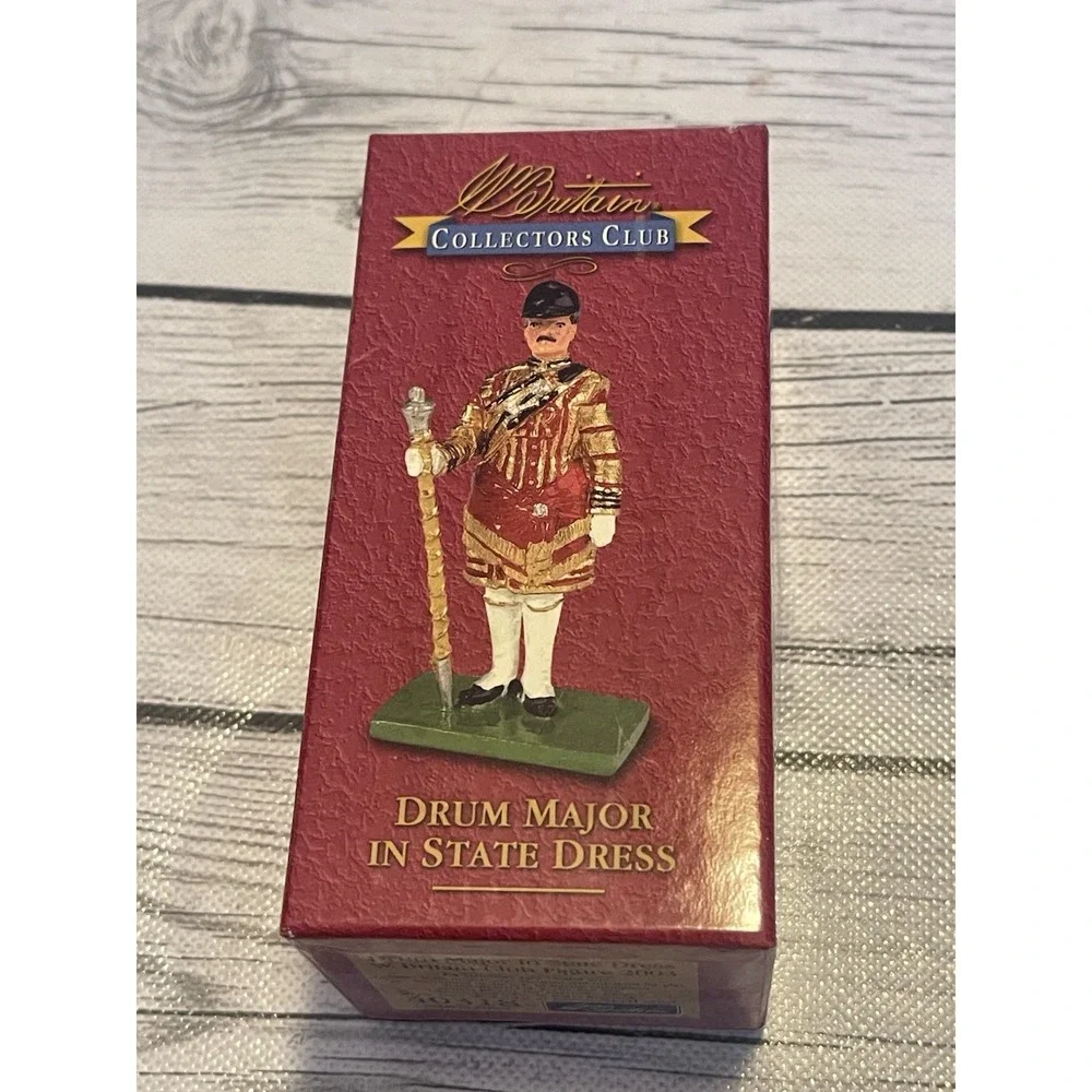 Britains Collectors Club - Drum Major In State Dress W Britain Club Figure 2003